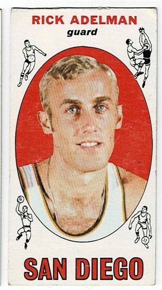 1969 Topps Basketball #23 Rick Adelman - San Diego Rockets RC